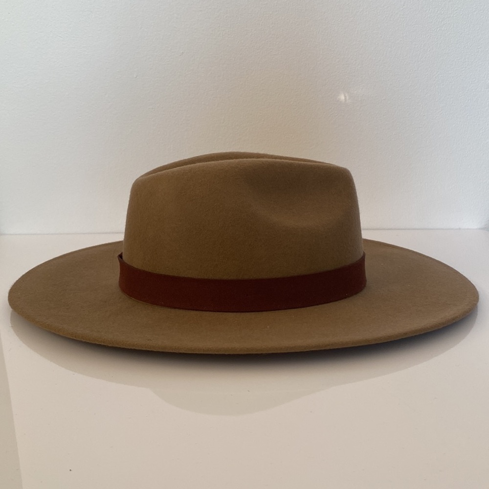 Free People Tan Wide-Brim Hat - Picture 2 of 2